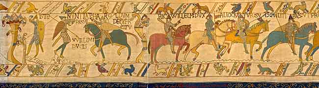 William Rides To War scene 3 - Bayeux Tapestry